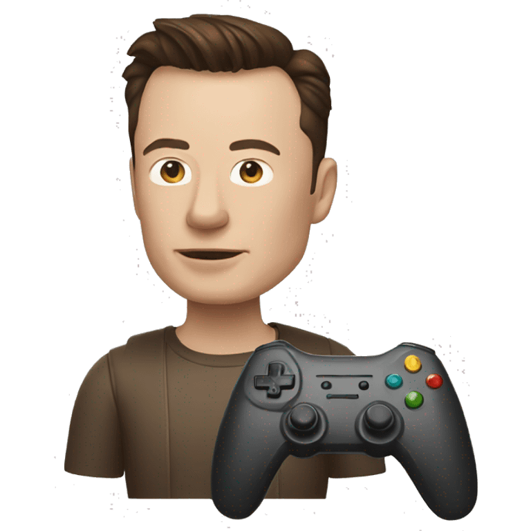 Elon Musk Playing Video Game emoji