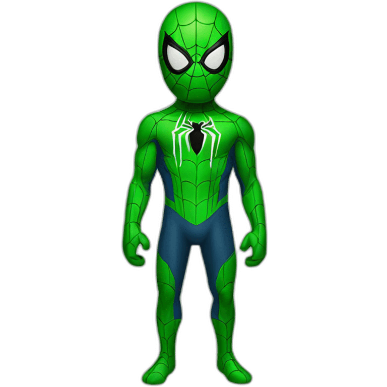 Green Spiderman emoji