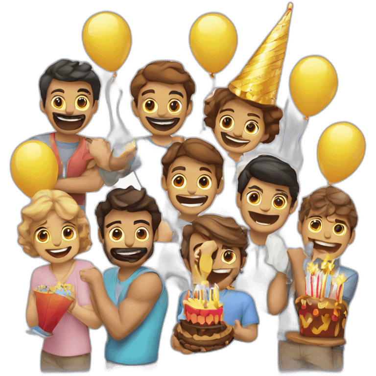 festejos de cumpleaños emoji