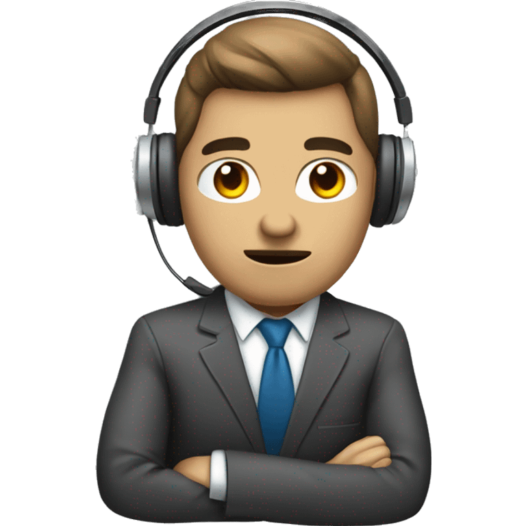 Mean Call center agent emoji