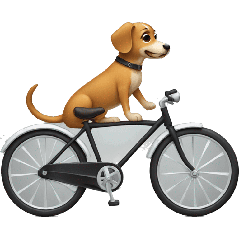 Dog on a bike emoji