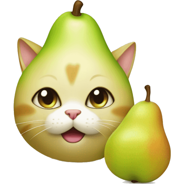 pear cat emoji