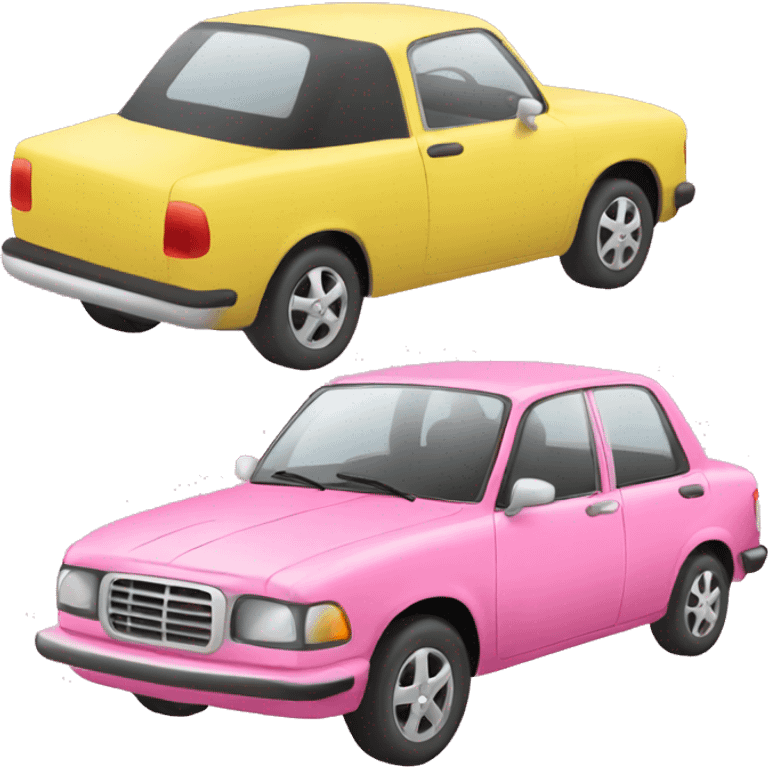 Pink car emoji