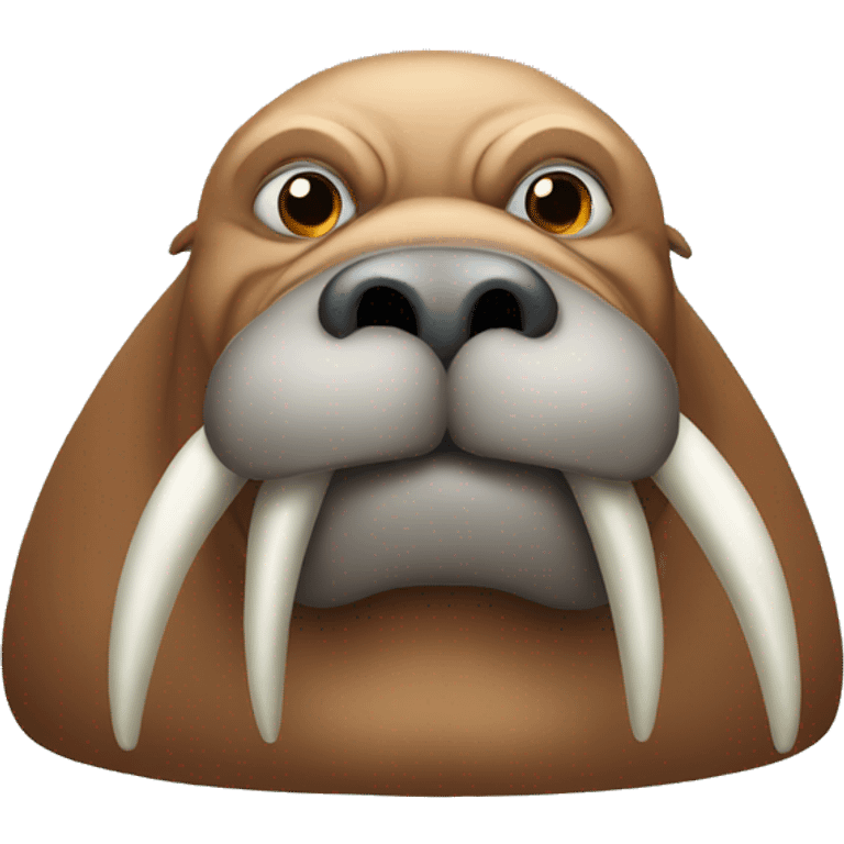 Intimidating walrus emoji