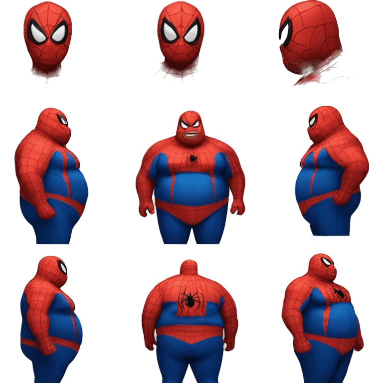 fat spiderman emoji