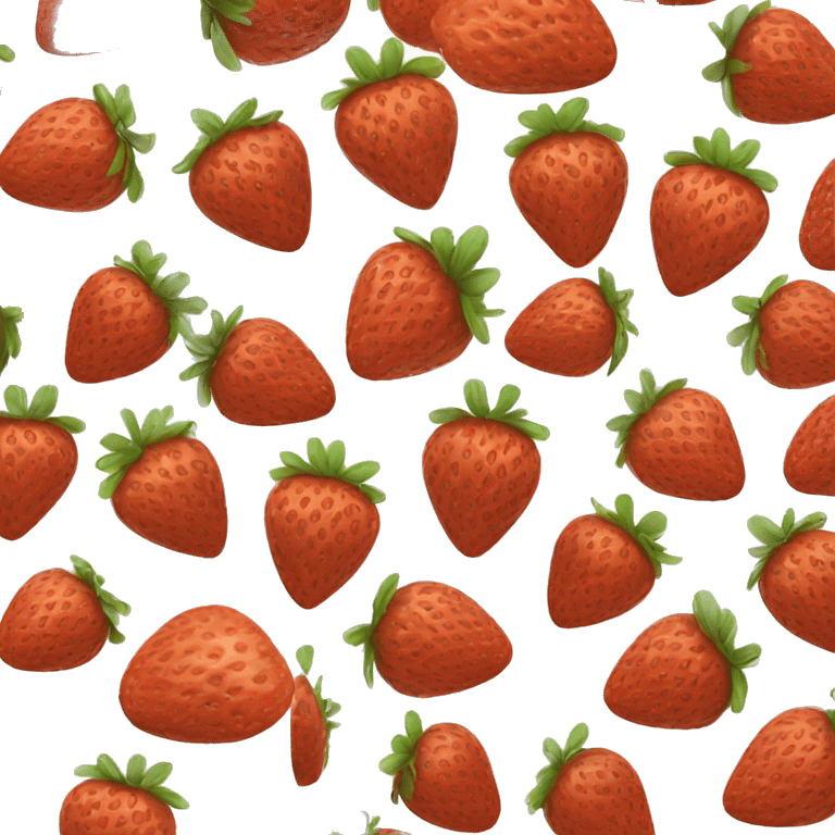 strawberry football emoji