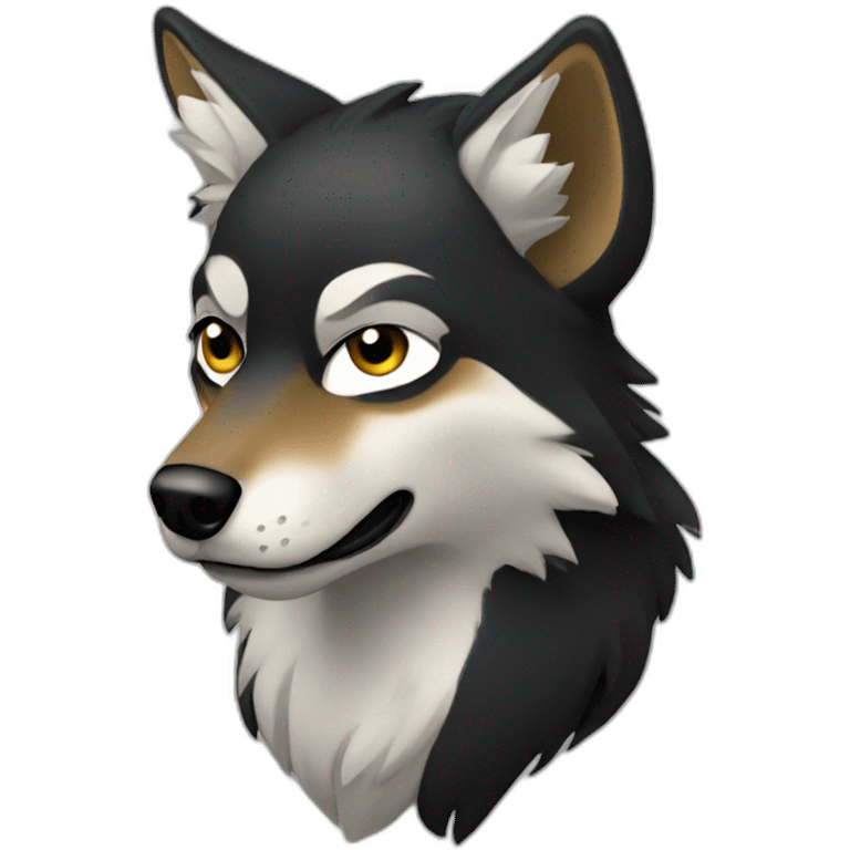 Loup noir  emoji