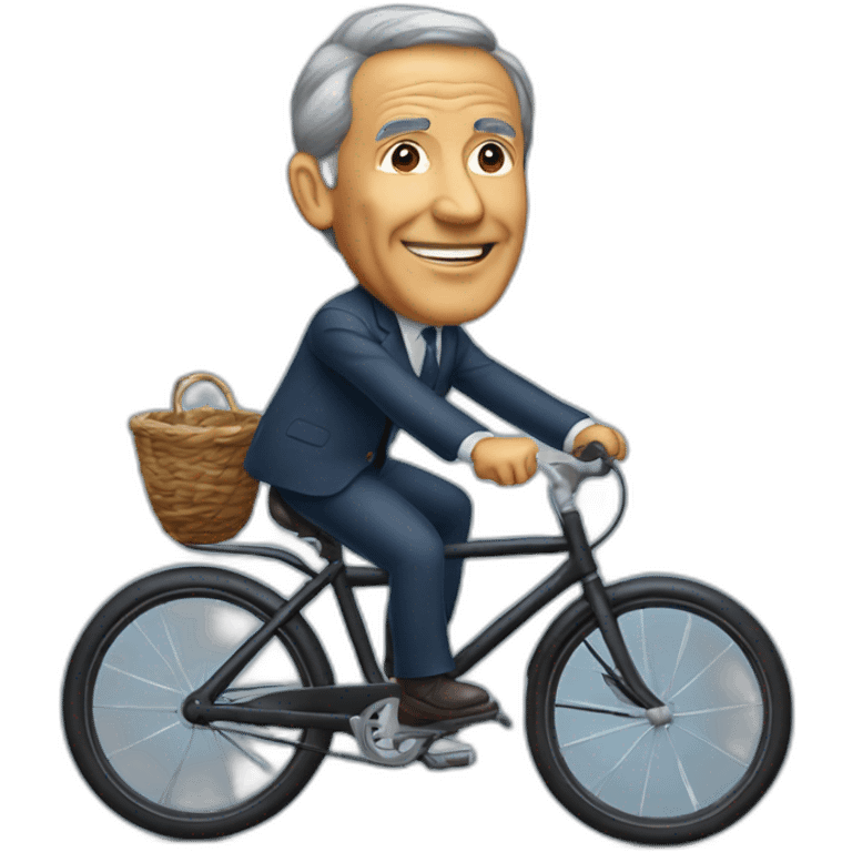 Marcelo rebelo de Sousa riding bicycle emoji