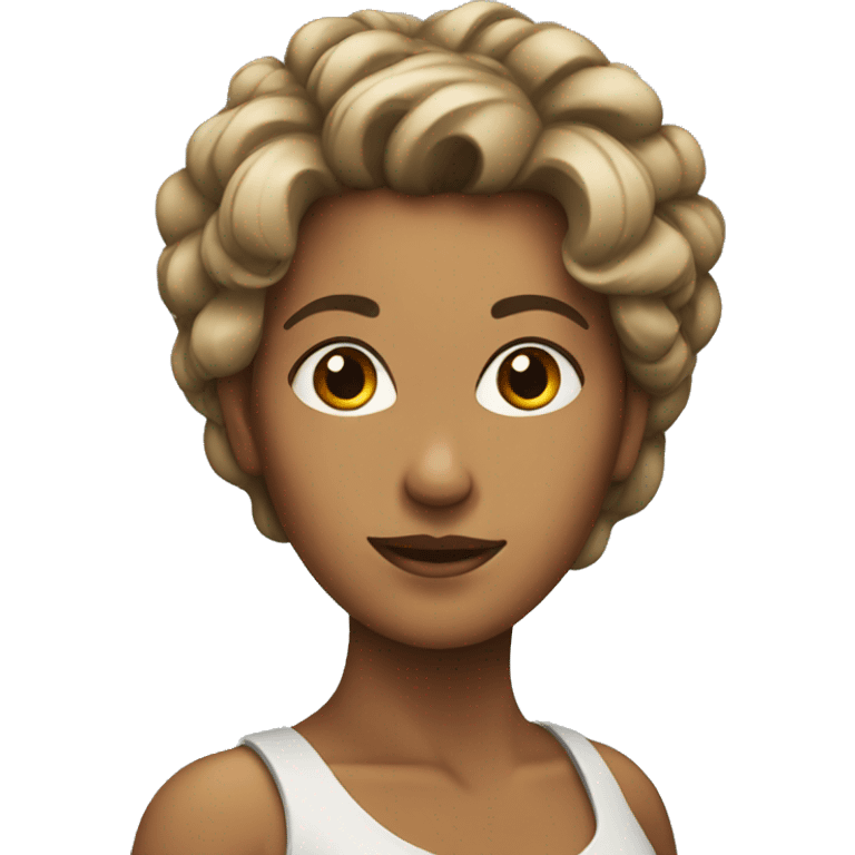 Woman with hair up emoji