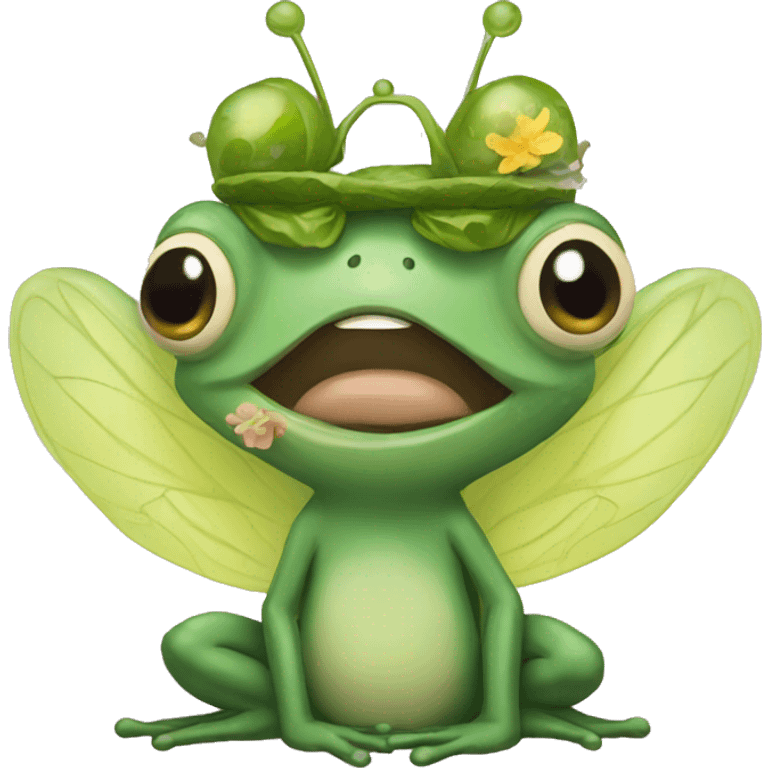 Frog fairy  emoji