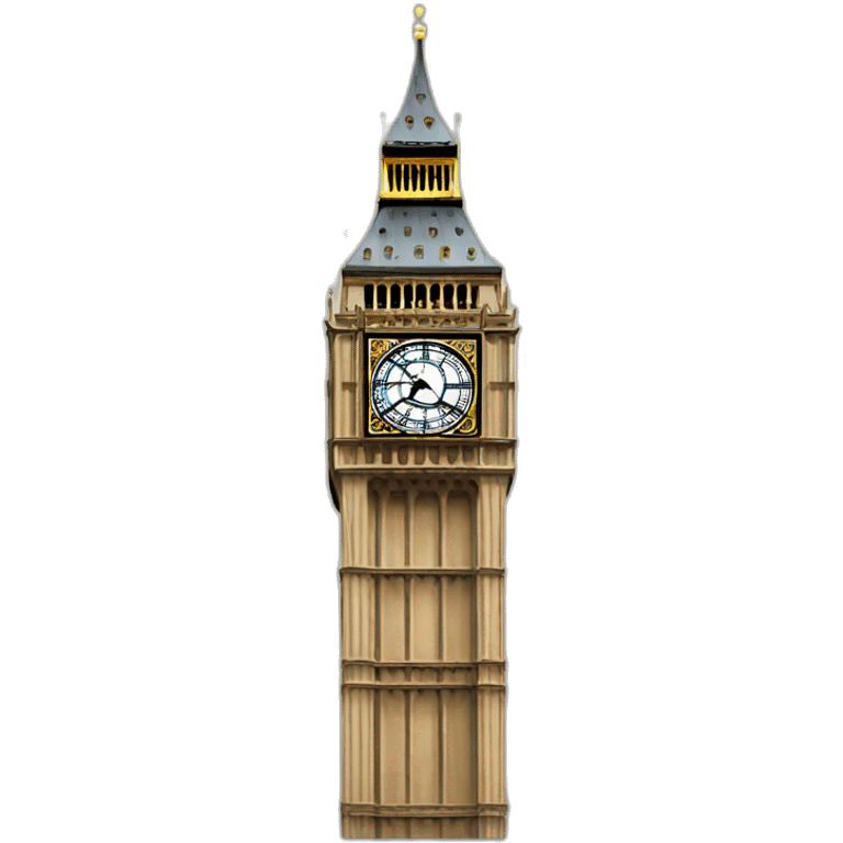 cartoon big ben emoji