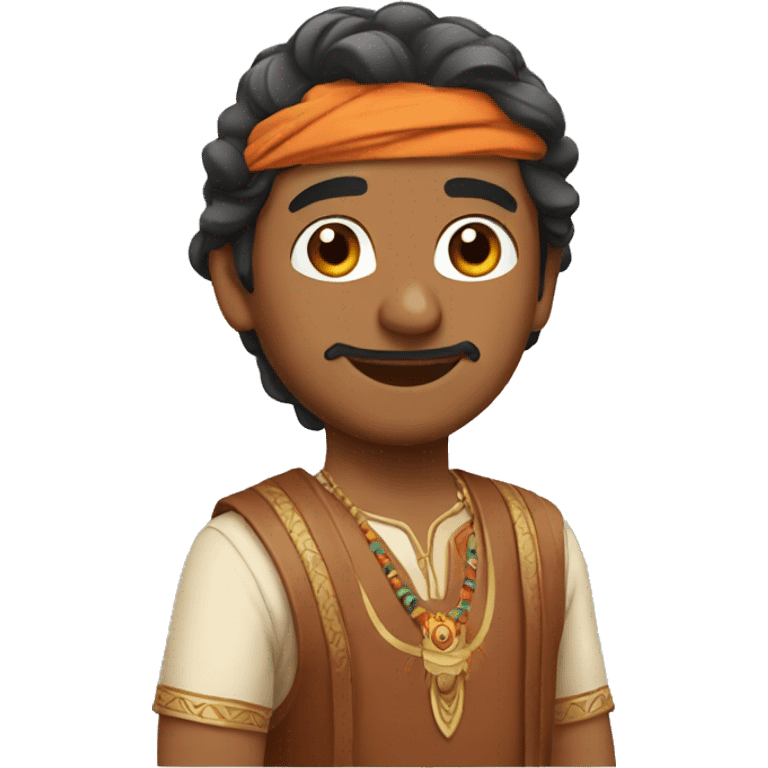 Indian guy playing emoji