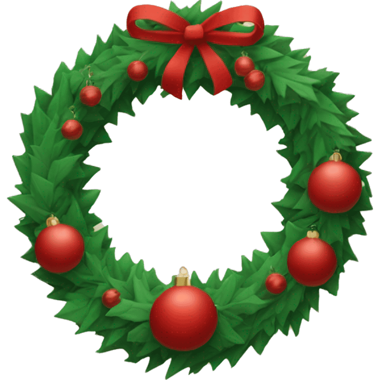 Circle Christmas Wreath  emoji