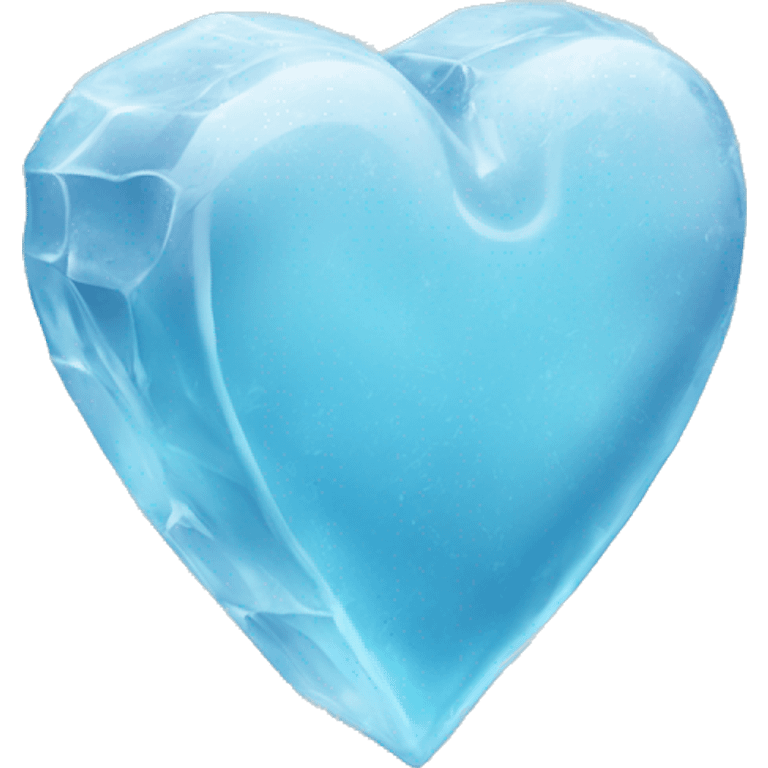 Ice block heart emoji