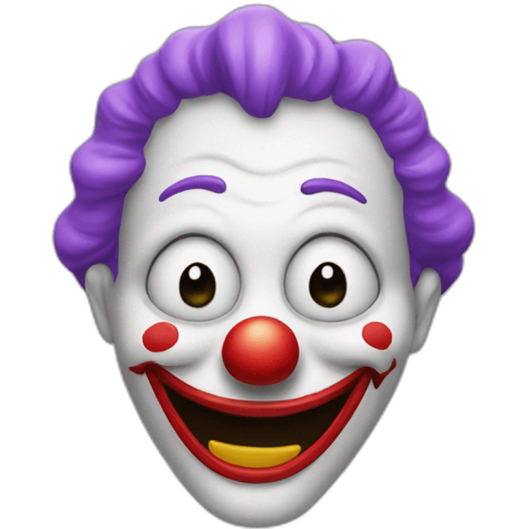 smily clown dead inside emoji