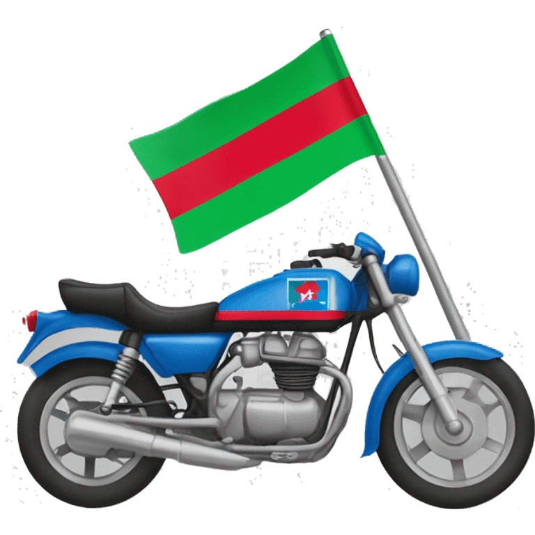 motorcycle azerbaijan flag emoji