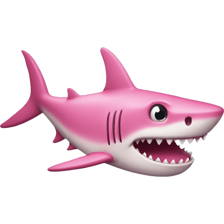 pink shark emoji