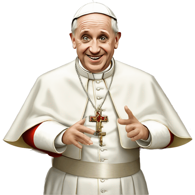 pope francis hello emoji