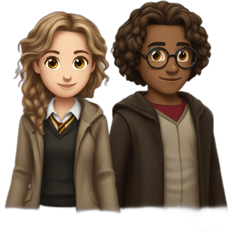 hermione granger and harry poter emoji