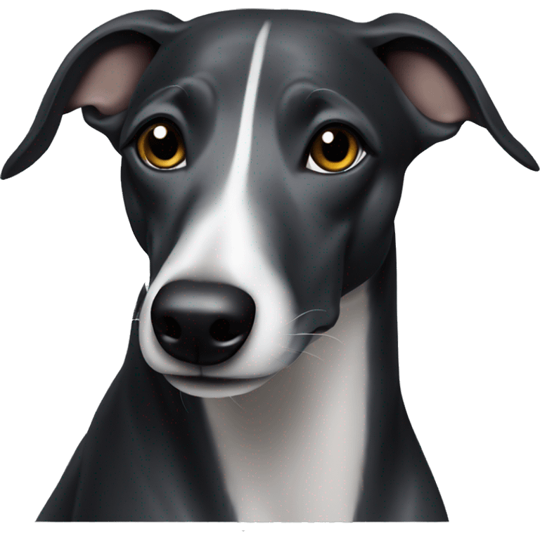 Black whippet emoji