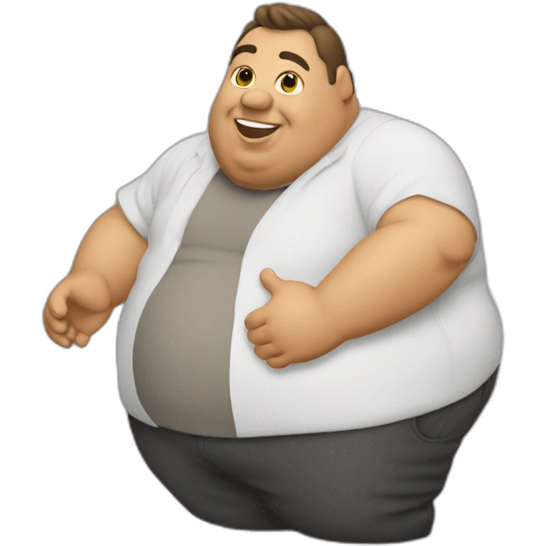 Fat man scoop emoji