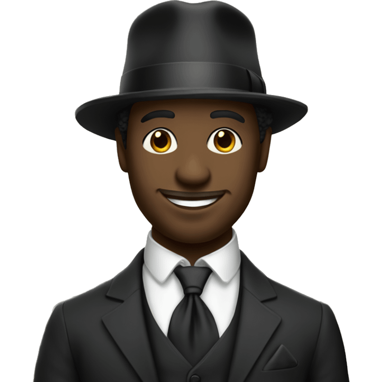 Well-dressed respectable black gentlemen in Paris  emoji