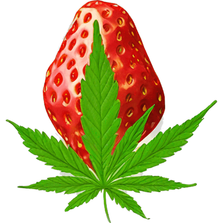 Strawberry lemon Haze cannabis nug emoji