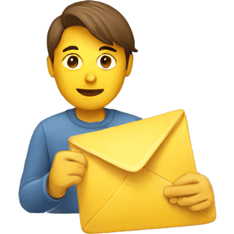 person sending email emoji