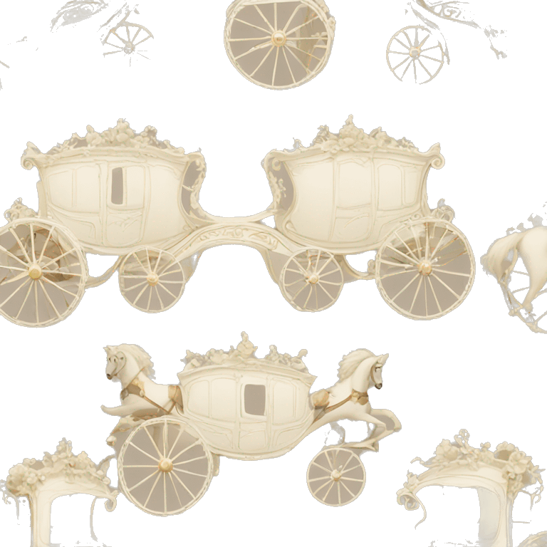 Rococo carriage pale ivory emoji