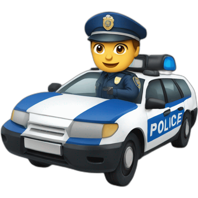 Police française emoji