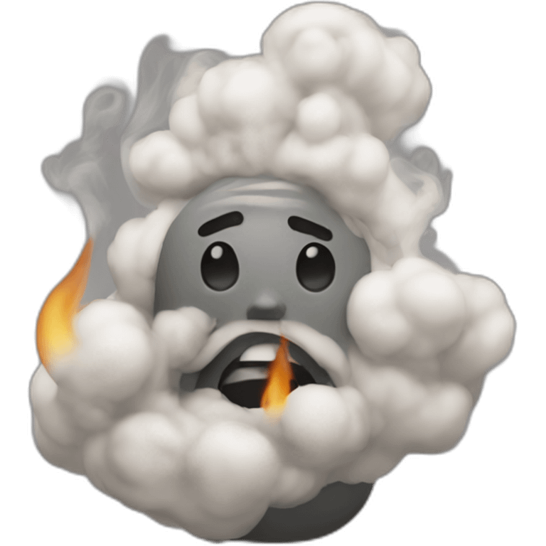 Tibo in shame smoke emoji