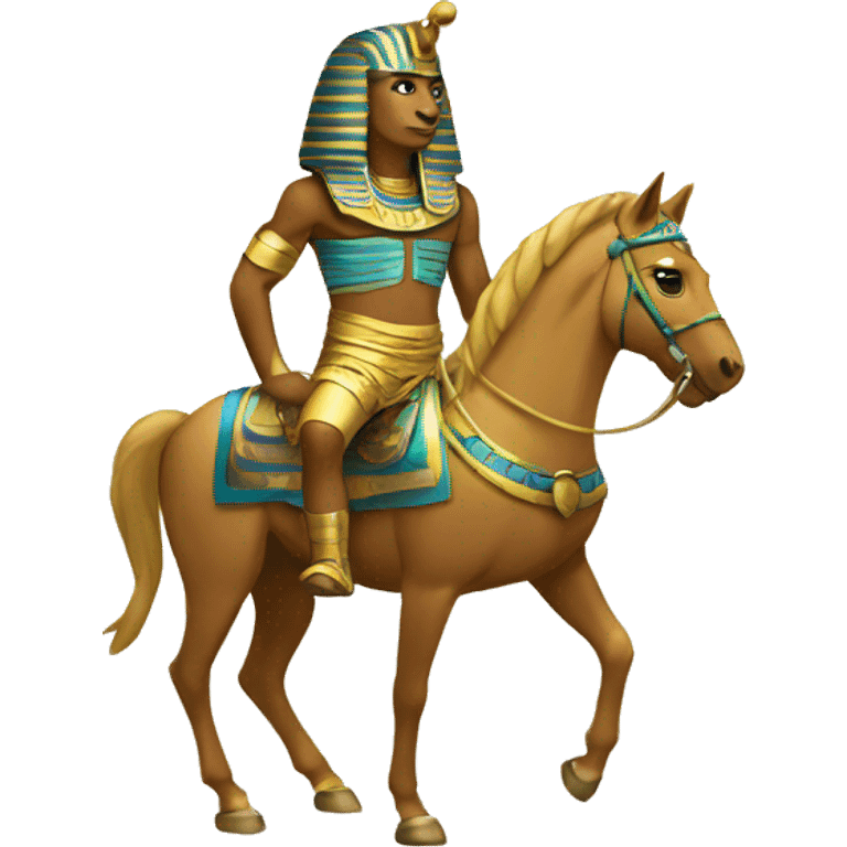 Pharaons à cheval emoji