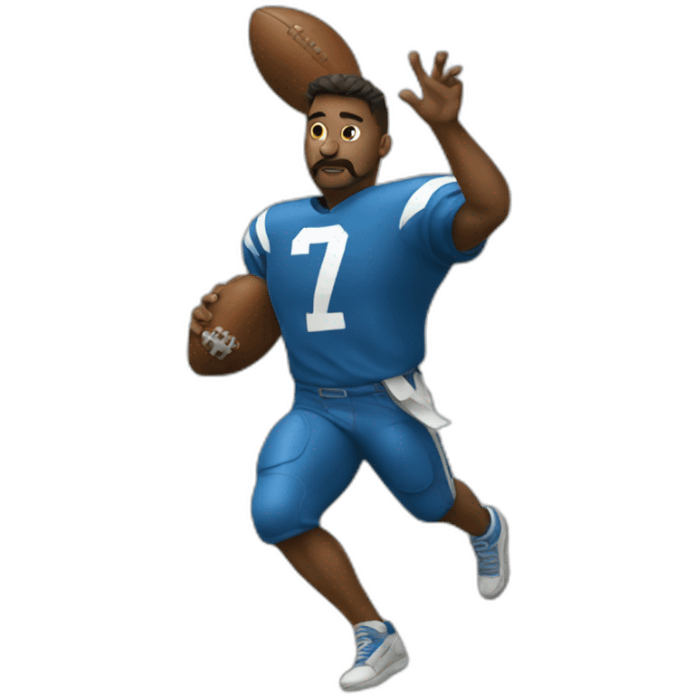 throwing football emoji