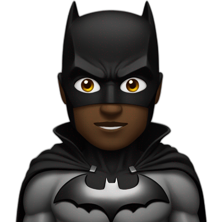 Black batman emoji