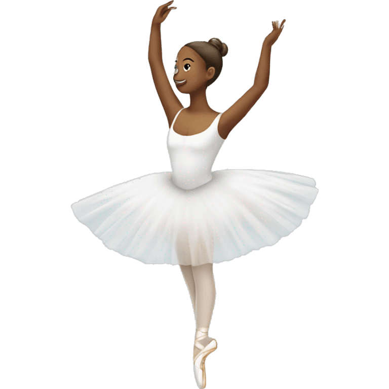 Ballerina in white emoji