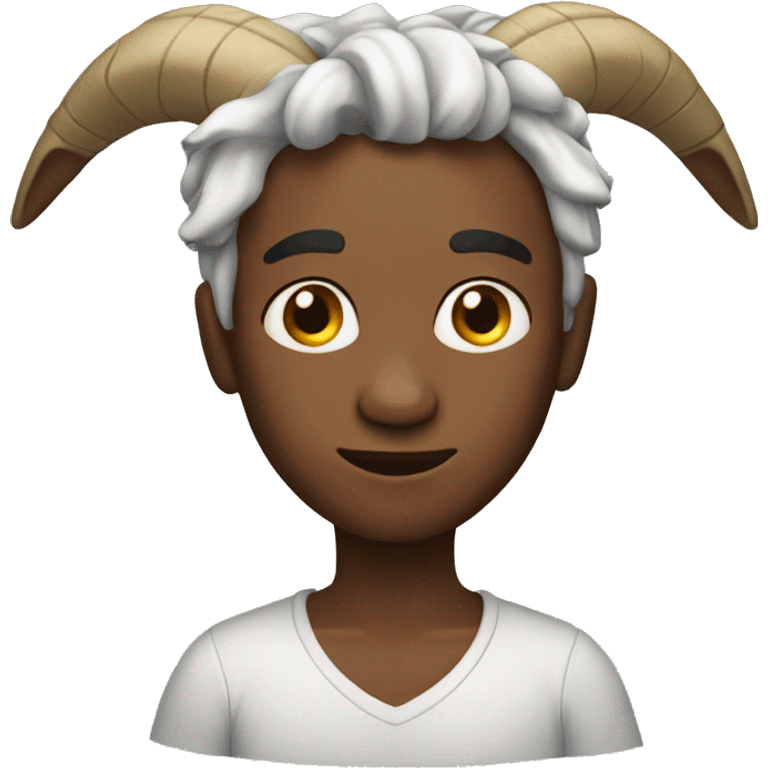 Human with goat appearance emoji