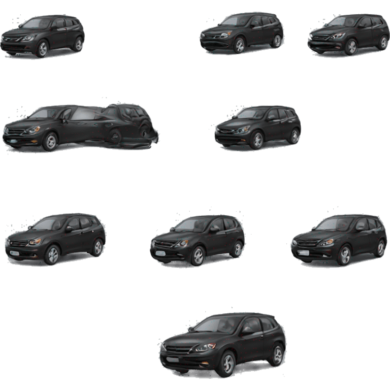 Carro palio preto emoji