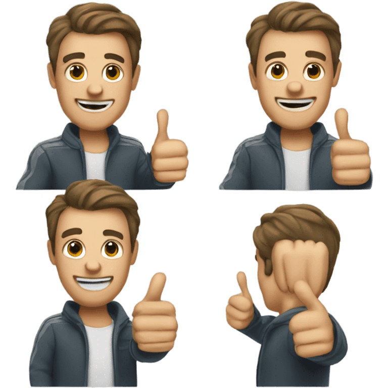 Guy with thumbs up  emoji