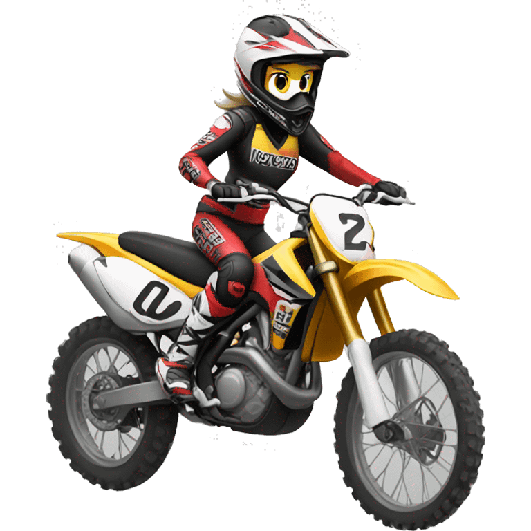 motocross women emoji