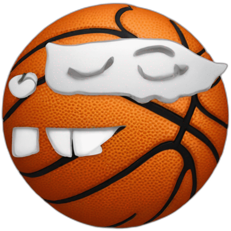 basketball big smile happy sleepless emoji