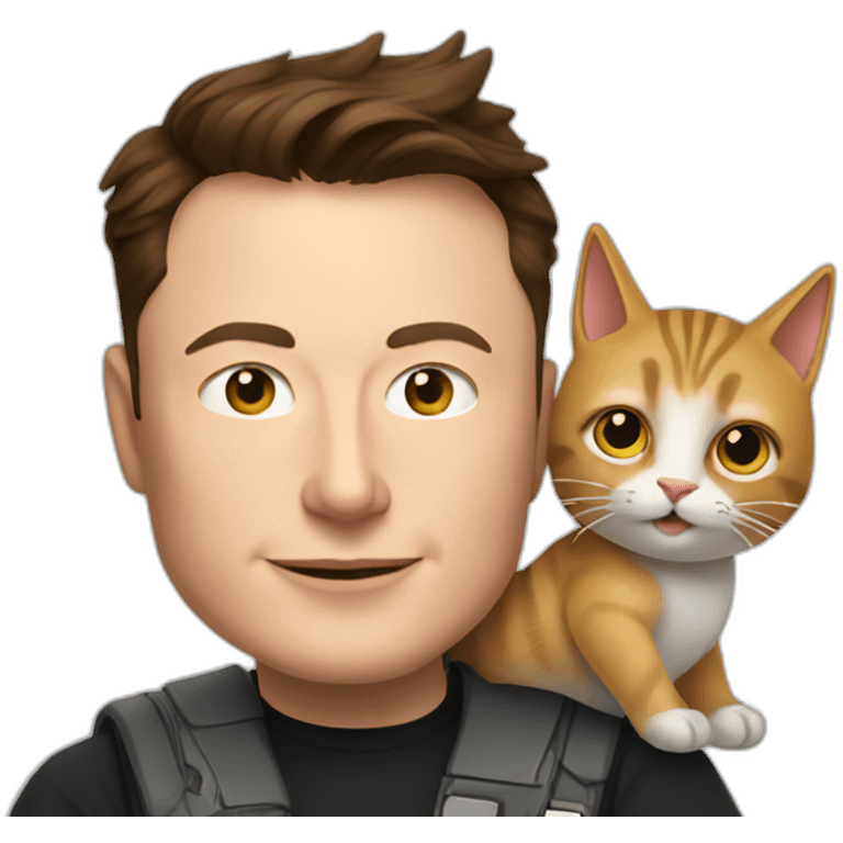 Elon musk with cat emoji