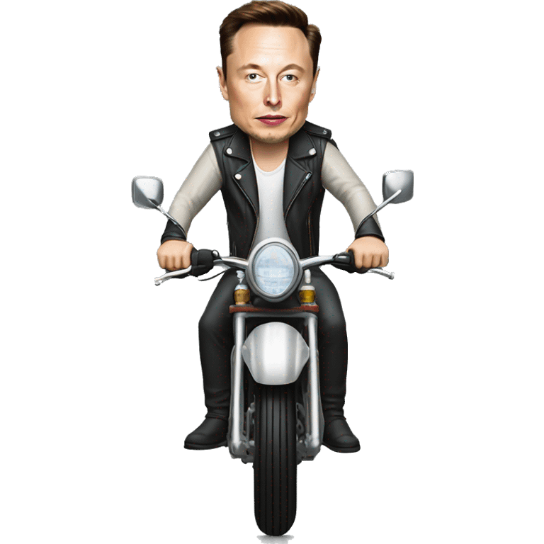 elon musk on a motorbike emoji