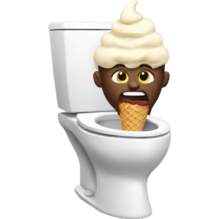 SKIBIDI toilet eating ice cream  emoji