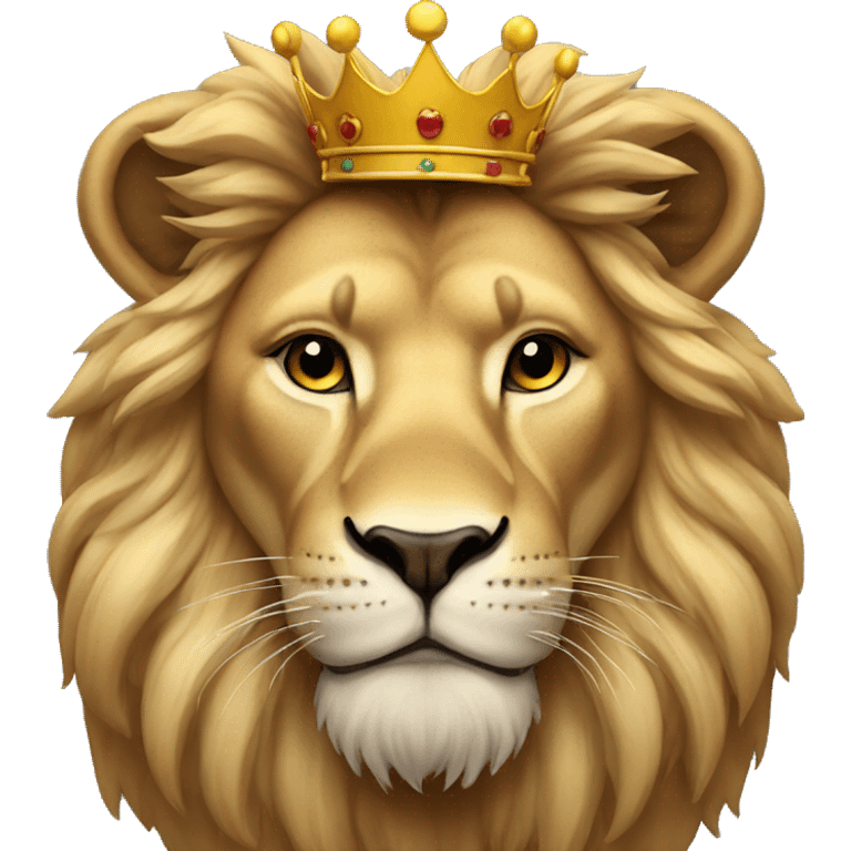 lion with a crown emoji