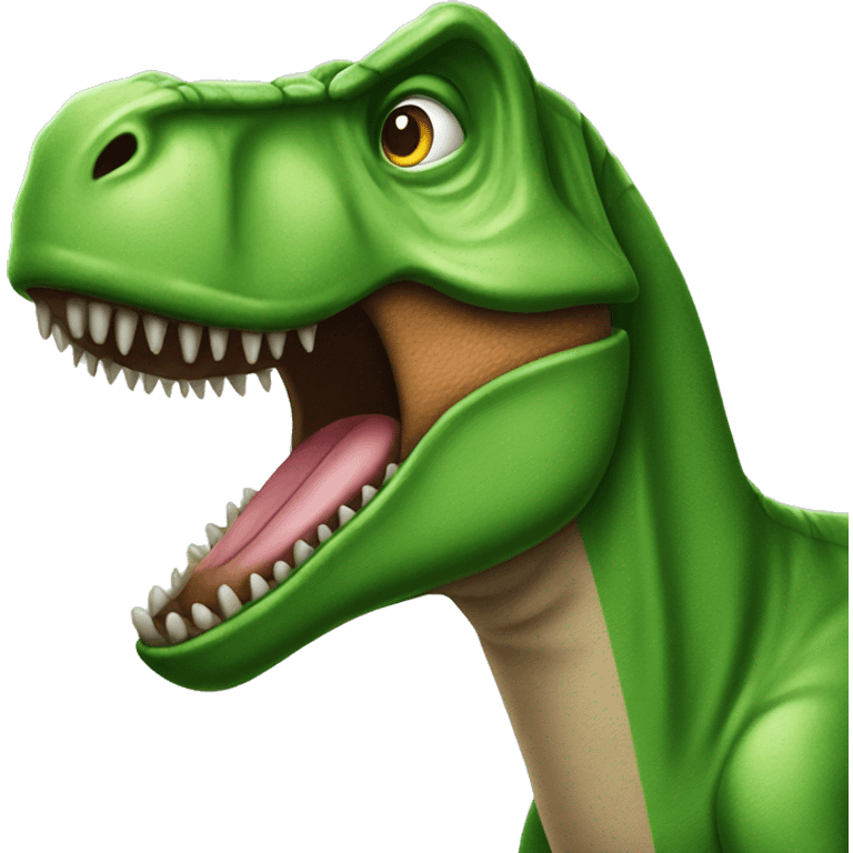 Green T-Rex emoji