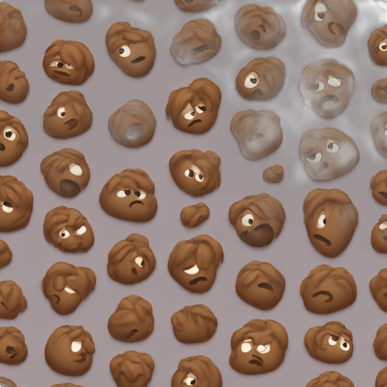 sad poop emoji