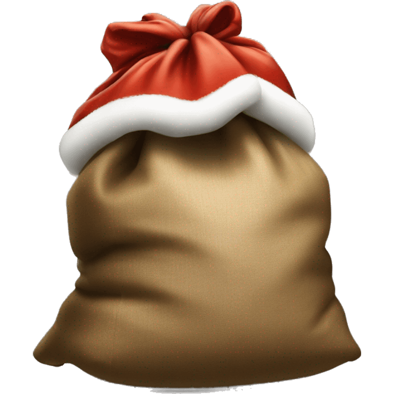 santa's sack full of presents emoji