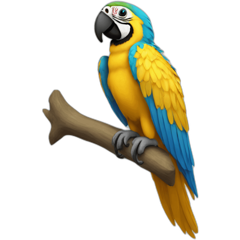 Blue And Gold Macaw Full Body emoji