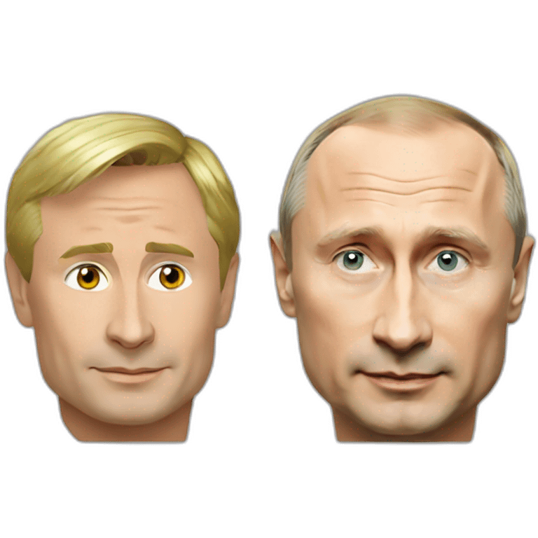 Vladimir Putin and zelensky emoji