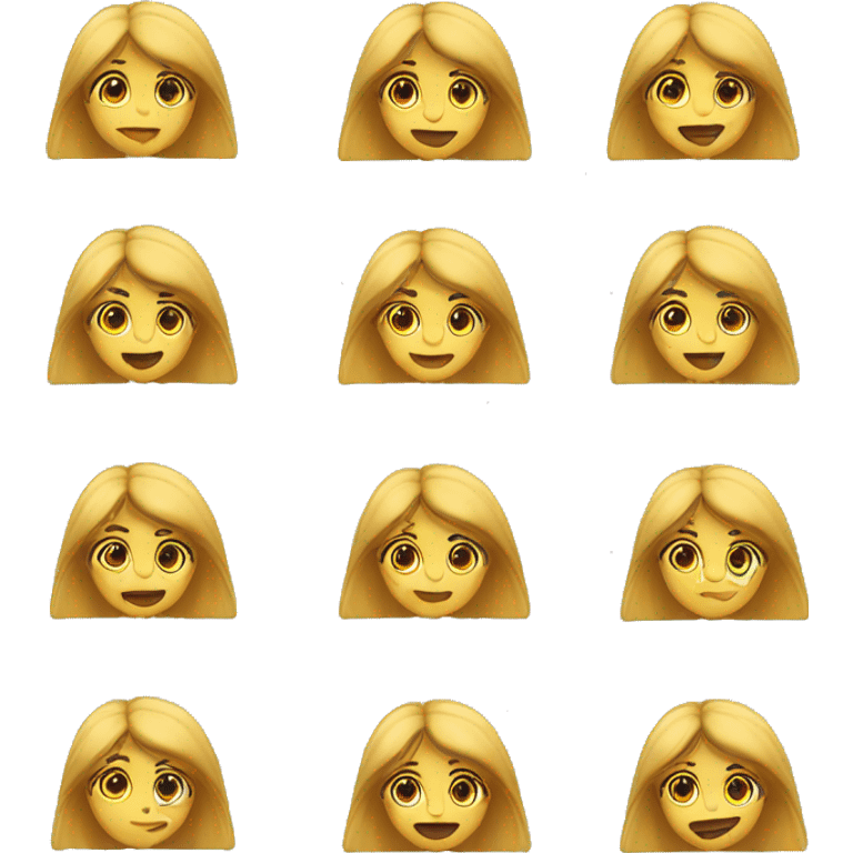 Chica con pelo rubio y pecas emoji